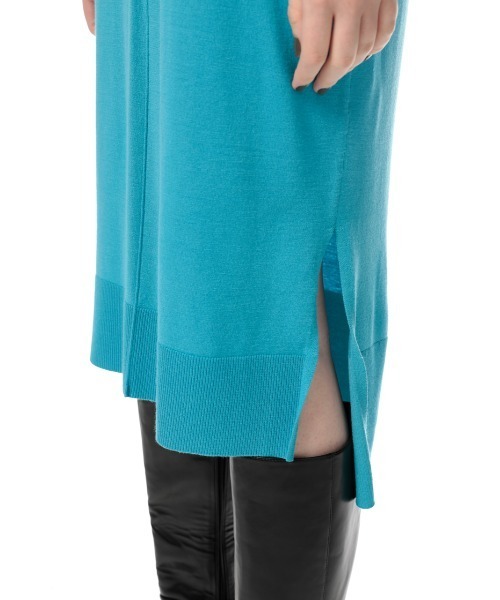 SLY(スライ)の「CREW NECK MIDI OP クルーネックミディアム ワンピース(ワンピース・レディース・ブラック/キャメル/ターコイズブルー/イエロー・FREE)」の15枚目の写真