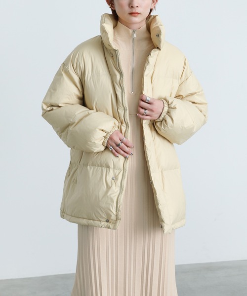 2021 AW ハイネックハーフジップニットワンピース（ワンピース