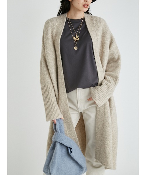 Mila Owen（ミラオーウェン）の「ヤクブレンドロングニット