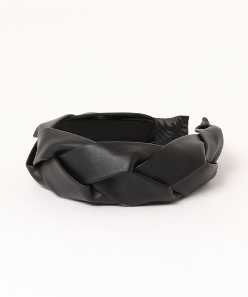 RASVOA（ラスボア）の「レザーツイストカチューシャ（カチューシャ・レディース・ブラック・FREE）」の2枚目の写真