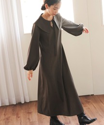 Droite lautreamont | LANATECビッグカラーワンピース≪洗える≫(ワンピース)