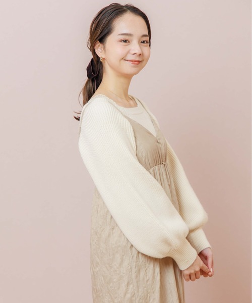 flower(フラワー)の「メロウティアードワンピース(ワンピース・レディース・ベージュ/ブラウン・FREE)」の21枚目の写真