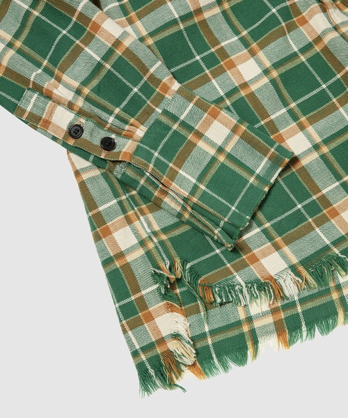GREG LAUREN(グレッグローレン)の「GREEN PLAID CLASSIC STUDIO GREEN PLAID(シャツ/ブラウス・メンズ・グリーン系その他・3/4)」の2枚目の写真