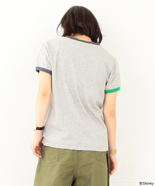 Champion（チャンピオン）の「CHAMPION×BEAMS BOY / リンガーTシャツ （Mickey Mouse）（Tシャツ/カットソー・レディース・ホワイト/グレー・SMALL）」の7枚目の写真