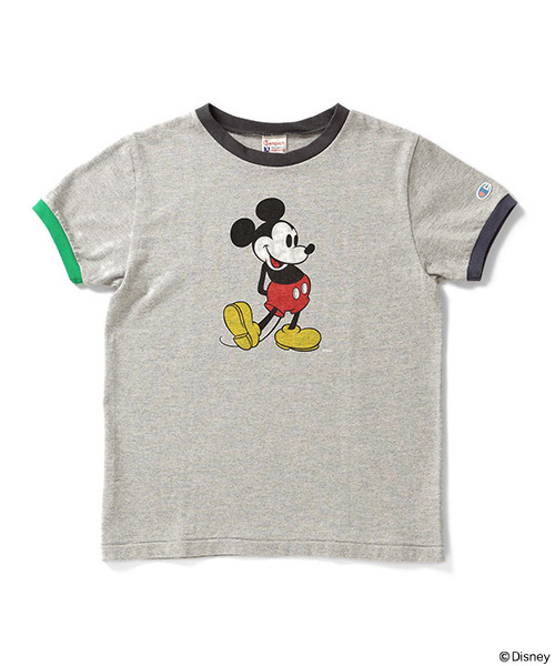 Champion（チャンピオン）の「CHAMPION×BEAMS BOY / リンガーTシャツ （Mickey Mouse）（Tシャツ/カットソー・レディース・ホワイト/グレー・SMALL）」の9枚目の写真