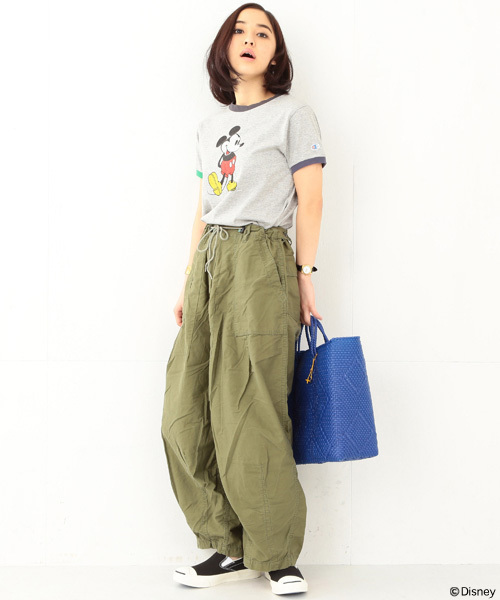 Champion（チャンピオン）の「CHAMPION×BEAMS BOY / リンガーTシャツ （Mickey Mouse）（Tシャツ/カットソー・レディース・ホワイト/グレー・SMALL）」の12枚目の写真