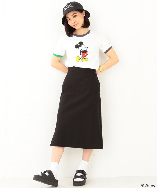 Champion（チャンピオン）の「CHAMPION×BEAMS BOY / リンガーTシャツ （Mickey Mouse）（Tシャツ/カットソー・レディース・ホワイト/グレー・SMALL）」の13枚目の写真