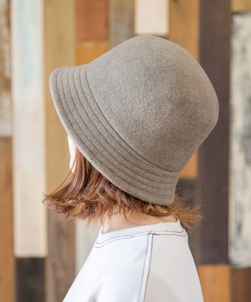 無(ム)の「BASQUE BUCKET HAT【バスクバケットハット】(ハット・レディース・ブラック/チャコールグレー/ベージュ・FREE)」の7枚目の写真