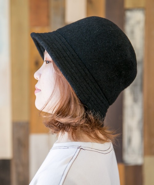無(ム)の「BASQUE BUCKET HAT【バスクバケットハット】(ハット・レディース・ブラック/チャコールグレー/ベージュ・FREE)」の9枚目の写真