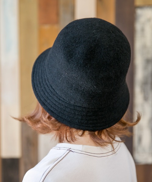 無(ム)の「BASQUE BUCKET HAT【バスクバケットハット】(ハット・レディース・ブラック/チャコールグレー/ベージュ・FREE)」の8枚目の写真
