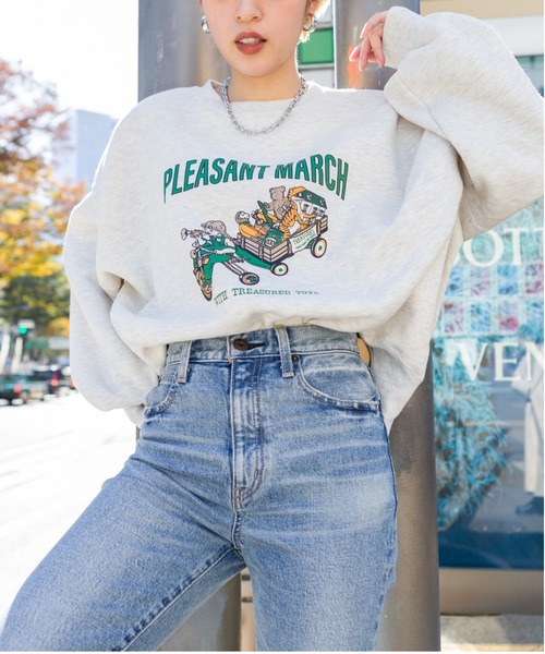 SpRay（スプレイ）の「裏起毛おもちゃ箱ＧＩＲＬスウェット（スウェット・レディース・ブラック/ブルー/アイボリー/ボルドー/オートミール・FREE）」の10枚目の写真