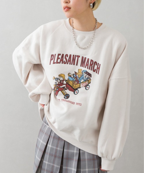 SpRay（スプレイ）の「裏起毛おもちゃ箱ＧＩＲＬスウェット（スウェット・レディース・ブラック/ブルー/アイボリー/ボルドー/オートミール・FREE）」の18枚目の写真