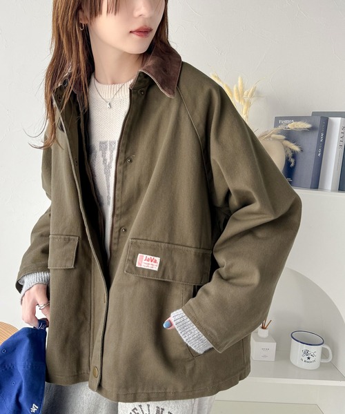 セール】《JaVa ジャバコラボ》映える1枚！裏地キルティングコットン