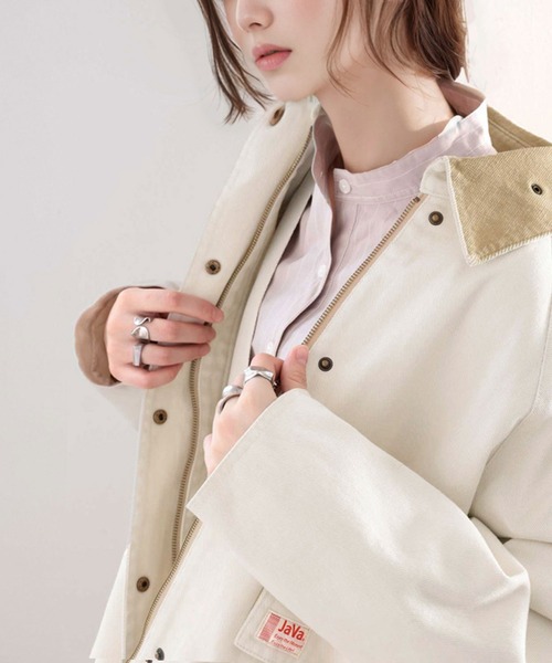 セール】《JaVa ジャバコラボ》映える1枚！裏地キルティングコットン