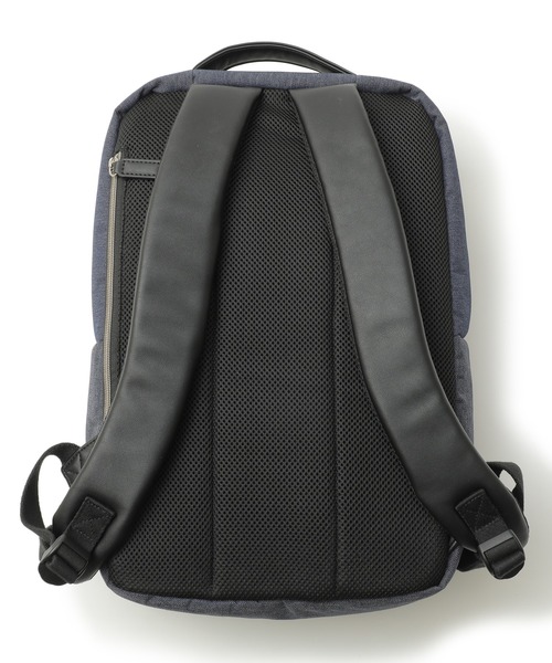 PRO-SPERITY(プロスペリティ)の「【PRO-SPERITY/プロスペリティ】別注デニムライククロス×シンセティックレザーバックパック(バックパック/リュック・メンズ・ブラック/ネイビー/グレー・FREE)」の6枚目の写真