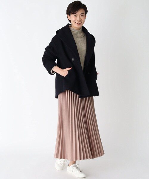 新品未使用品‼️】タグ付き エスプリドール ロングコート チェック M 