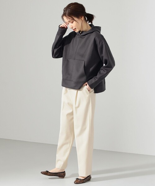 SHARE PARK(シェアパーク)の「【洗える】TR裏起毛セミワイドパンツ(その他パンツ・レディース・アイボリー系/ネイビー系・1/0)」の9枚目の写真