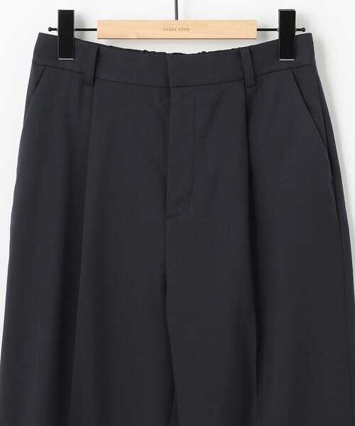 SHARE PARK(シェアパーク)の「【洗える】TR裏起毛セミワイドパンツ(その他パンツ・レディース・アイボリー系/ネイビー系・1/0)」の19枚目の写真