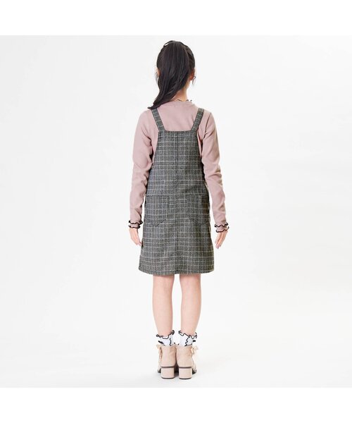 algy（アルジー）の「/リブロンT＆ジャンスカセット（ジャンパースカート・キッズ・ピンク/オフホワイト/ブラック・XXX-SMALL/SMALL/XX-SMALL/X-SMALL/MEDIUM）」の7枚目の写真