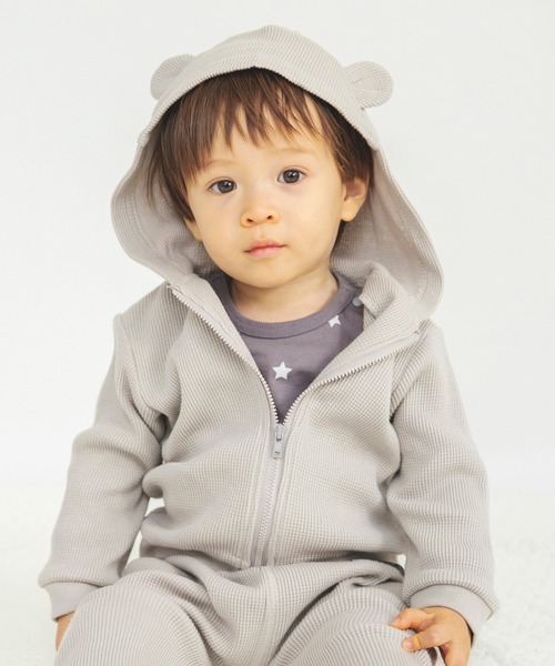 BRANSHES(ブランシェス)の「アソート柄ボディスーツ(ロンパース・キッズ・オフホワイト/チャコールグレー/ライトグリーン・80/70)」の16枚目の写真