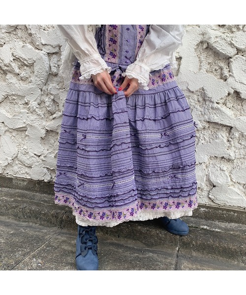 PINK HOUSE（ピンクハウス）の「バイオレットレース使いスカート