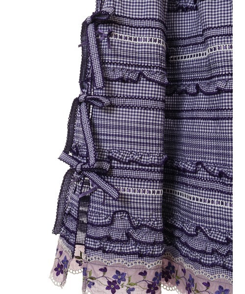 PINK HOUSE（ピンクハウス）の「バイオレットレース使いスカート