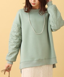 libelle more | 袖キルティング切替カットプルオーバー(Tシャツ/カットソー)