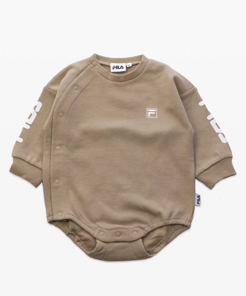 FILA(フィラ)の「FILA/フィラ ロゴバリエーション長袖ロンパース(ロンパース・キッズ・チャコールグレー/ブラック/ベージュ/オフホワイト/ブラック系その他/ベージュ系その他・80cm/90cm/70cm)」の5枚目の写真