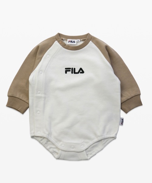 FILA(フィラ)の「FILA/フィラ ロゴバリエーション長袖ロンパース(ロンパース・キッズ・チャコールグレー/ブラック/ベージュ/オフホワイト/ブラック系その他/ベージュ系その他・80cm/90cm/70cm)」の6枚目の写真
