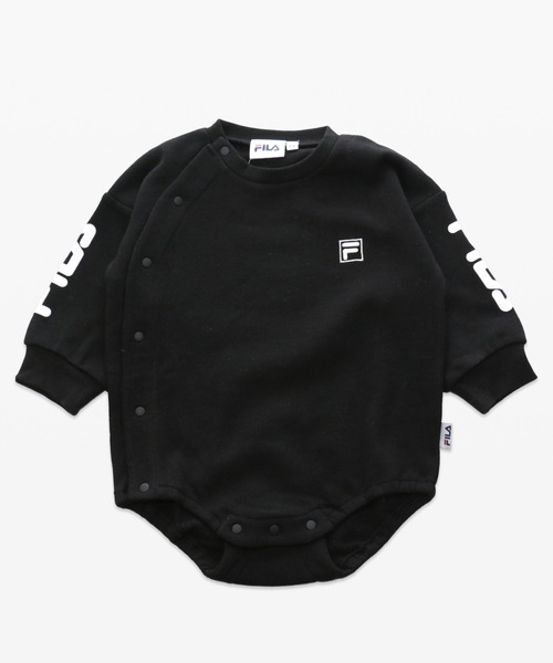 FILA(フィラ)の「FILA/フィラ ロゴバリエーション長袖ロンパース(ロンパース・キッズ・チャコールグレー/ブラック/ベージュ/オフホワイト/ブラック系その他/ベージュ系その他・80cm/90cm/70cm)」の3枚目の写真