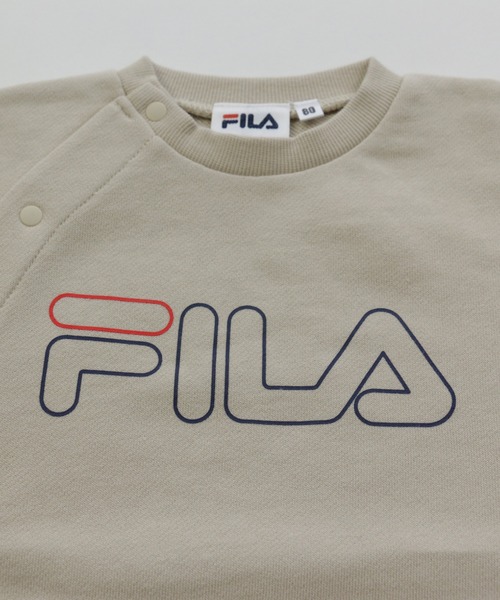 FILA(フィラ)の「FILA/フィラ ロゴバリエーション長袖ロンパース(ロンパース・キッズ・チャコールグレー/ブラック/ベージュ/オフホワイト/ブラック系その他/ベージュ系その他・80cm/90cm/70cm)」の9枚目の写真