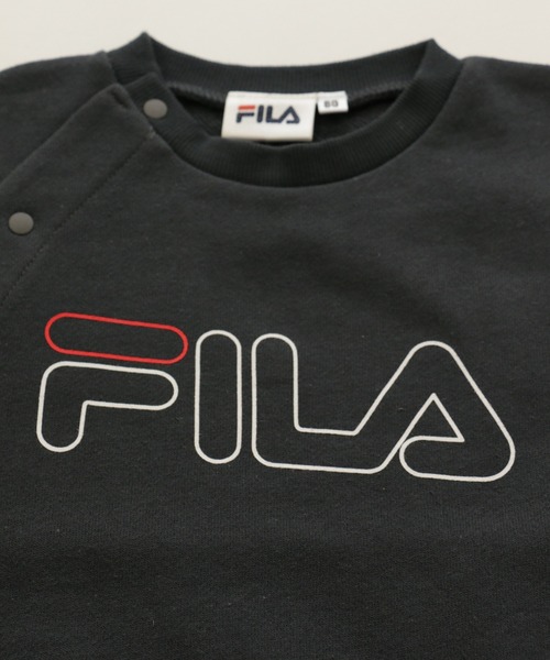 FILA(フィラ)の「FILA/フィラ ロゴバリエーション長袖ロンパース(ロンパース・キッズ・チャコールグレー/ブラック/ベージュ/オフホワイト/ブラック系その他/ベージュ系その他・80cm/90cm/70cm)」の8枚目の写真
