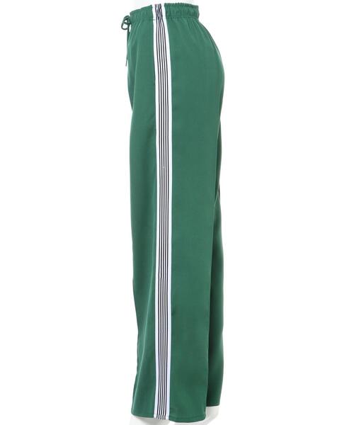 INGNI（イング）の「サイドラインイージーワイド／パンツ（その他パンツ・レディース・ブラック/オレンジ/グリーン・FREE）」の5枚目の写真