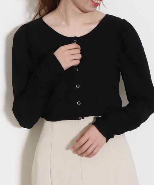 archives（アルシーヴ）の「２ｗａｙパワショルＴＯＰＳ（Tシャツ/カットソー・レディース・グリーン系その他/ブラック/オフホワイト/ブラウン・MEDIUM）」の17枚目の写真