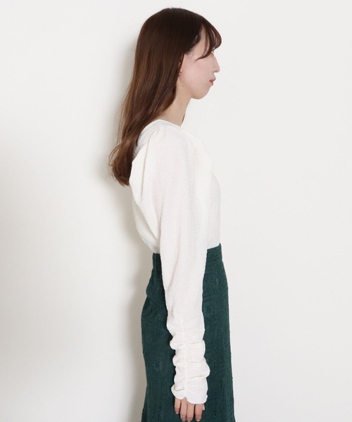 archives（アルシーヴ）の「２ｗａｙパワショルＴＯＰＳ（Tシャツ/カットソー・レディース・グリーン系その他/ブラック/オフホワイト/ブラウン・MEDIUM）」の21枚目の写真