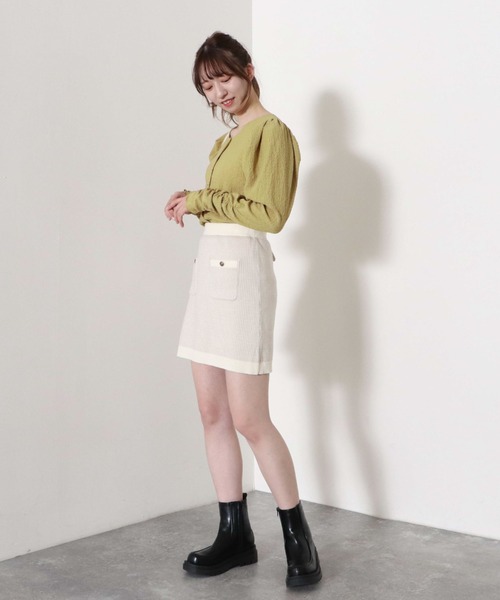 archives（アルシーヴ）の「２ｗａｙパワショルＴＯＰＳ（Tシャツ/カットソー・レディース・グリーン系その他/ブラック/オフホワイト/ブラウン・MEDIUM）」の15枚目の写真