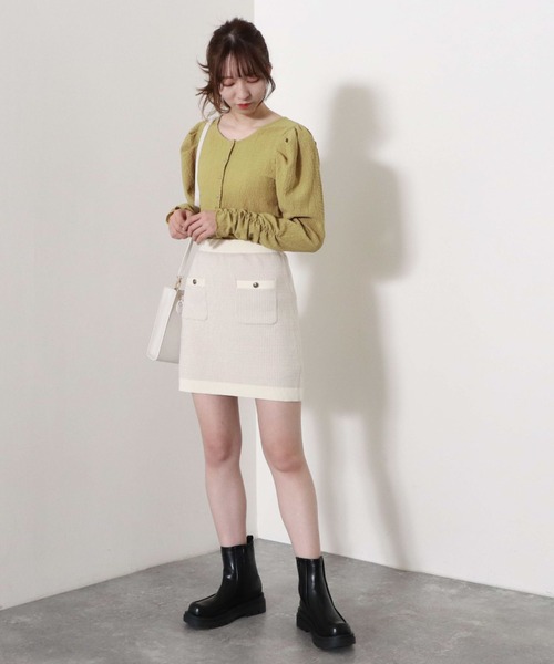 archives（アルシーヴ）の「２ｗａｙパワショルＴＯＰＳ（Tシャツ/カットソー・レディース・グリーン系その他/ブラック/オフホワイト/ブラウン・MEDIUM）」の16枚目の写真