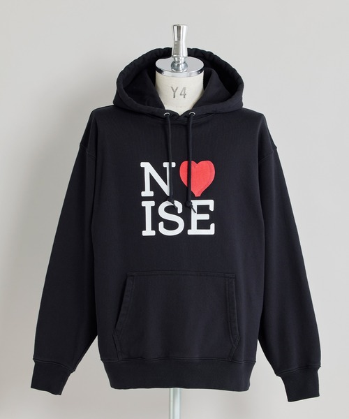 NOISE MAKER(ノイズメーカー)の「NOISEハートロゴパーカー(パーカー・メンズ・ホワイト/ブラック・MEDIUM/LARGE/X-LARGE)」の2枚目の写真