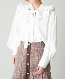 A de a.v.v | 【前後2WAY】フリルリボンブラウス(シャツ/ブラウス)