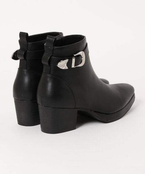 semantic design（セマンティックデザイン）の「セマンティックデザイン/semantic design ウエスタンベルト ヒールブーツ（ブーツ・メンズ・ブラック・LARGE/MEDIUM）」の3枚目の写真