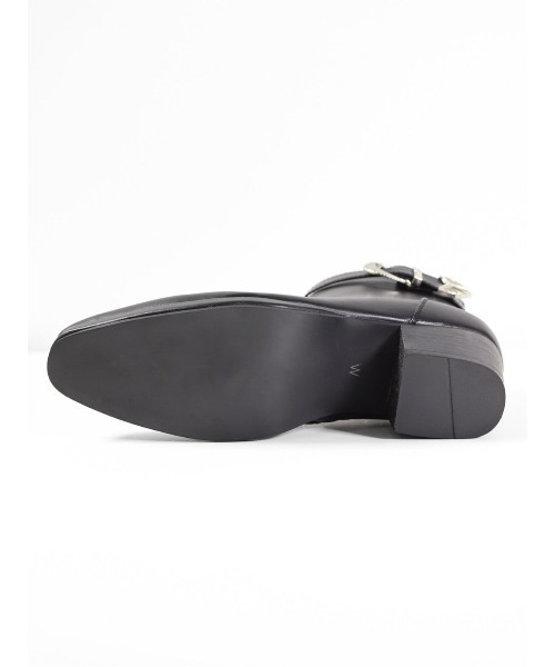 semantic design（セマンティックデザイン）の「セマンティックデザイン/semantic design ウエスタンベルト ヒールブーツ（ブーツ・メンズ・ブラック・LARGE/MEDIUM）」の6枚目の写真