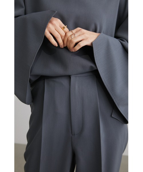 STYLEMIXER（スタイルミキサー）の「ﾍﾞﾝﾂｽﾘｯﾄﾃｰﾊﾟｰﾄﾞﾊﾟﾝﾂ（スラックス・レディース・グレー/ベージュ・X-SMALL/SMALL/MEDIUM）」の5枚目の写真