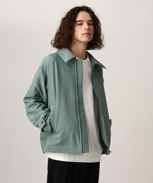 tk.TAKEO KIKUCHI（ティーケータケオキクチ）の「◆ルーズジャケット（ブルゾン・メンズ・ライトグリーン/ナチュラル/ブラック・01/02/03）」の12枚目の写真