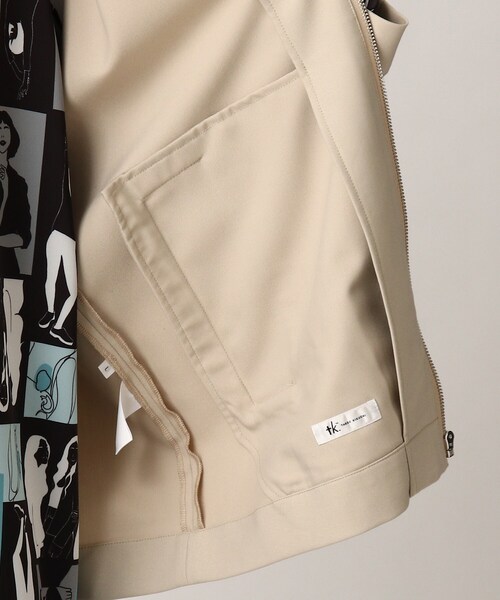 tk.TAKEO KIKUCHI（ティーケータケオキクチ）の「◆ルーズジャケット（ブルゾン・メンズ・ライトグリーン/ナチュラル/ブラック・01/02/03）」の14枚目の写真