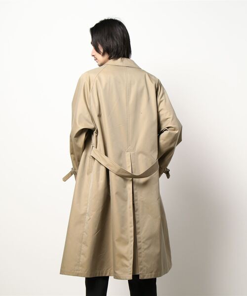 GYMPHLEX（ジムフレックス）の「Gymphlex | ベルテッドバルマカーンコート MEN（ステンカラーコート・メンズ・ベージュ・SMALL/MEDIUM/LARGE）」の4枚目の写真