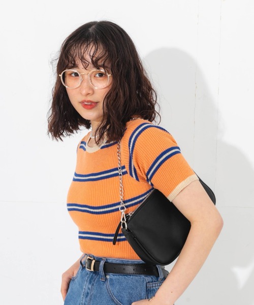 nemne store（ネンネストア）の「ボーダーサマーニットT（ニット/セーター・レディース・イエロー系その他/グリーン系その他/オレンジ系その他・フリー）」の14枚目の写真
