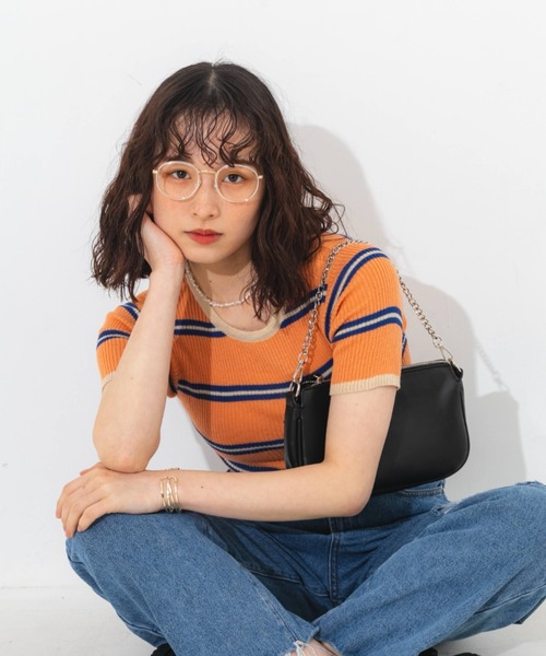 nemne store（ネンネストア）の「ボーダーサマーニットT（ニット/セーター・レディース・イエロー系その他/グリーン系その他/オレンジ系その他・フリー）」の17枚目の写真