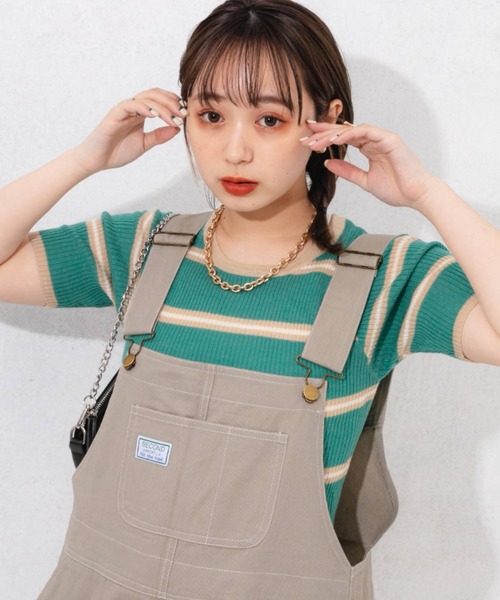 nemne store（ネンネストア）の「ボーダーサマーニットT（ニット/セーター・レディース・イエロー系その他/グリーン系その他/オレンジ系その他・フリー）」の8枚目の写真