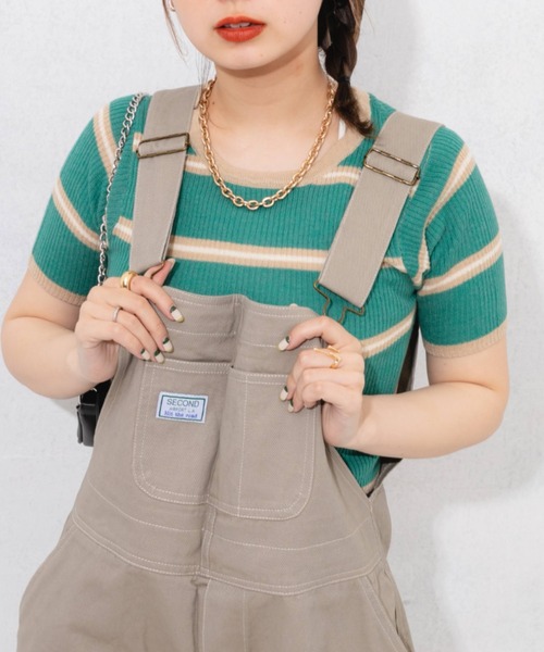 nemne store（ネンネストア）の「ボーダーサマーニットT（ニット/セーター・レディース・イエロー系その他/グリーン系その他/オレンジ系その他・フリー）」の9枚目の写真