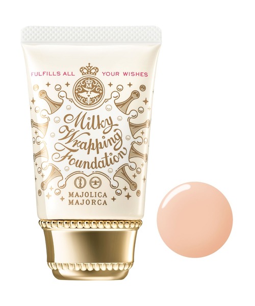 MAJOLICA MAJORCA（マジョリカマジョルカ）の「マジョリカ マジョルカ　ミルキーラッピングファンデ（ファンデーション・レディース・02 ベージュ/00　ピンクベージュ/01　ライトベージュ・ﾌﾘ-）」の3枚目の写真